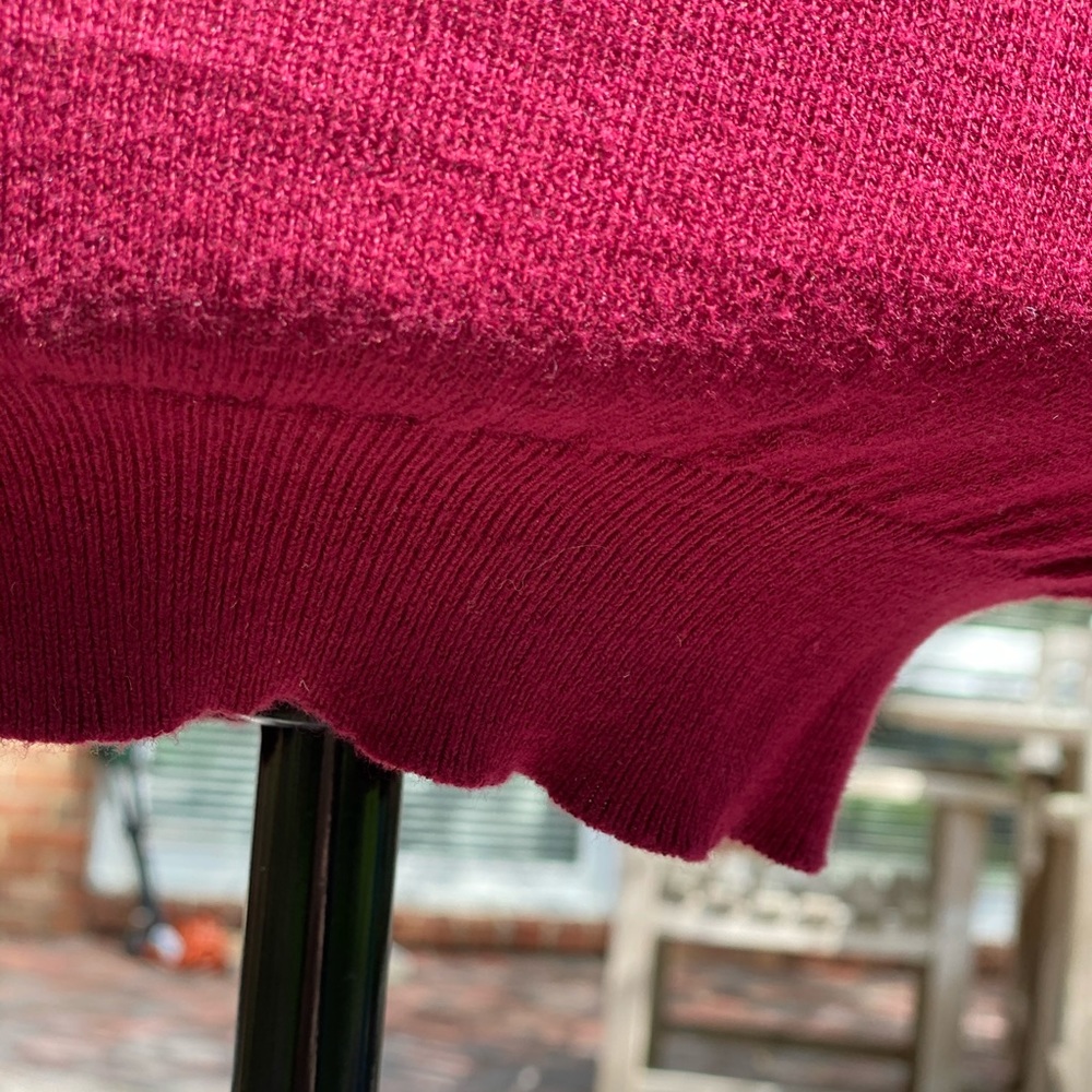 Abercrombie XL Burgundy Cotton sweater - Picture 5 of 8